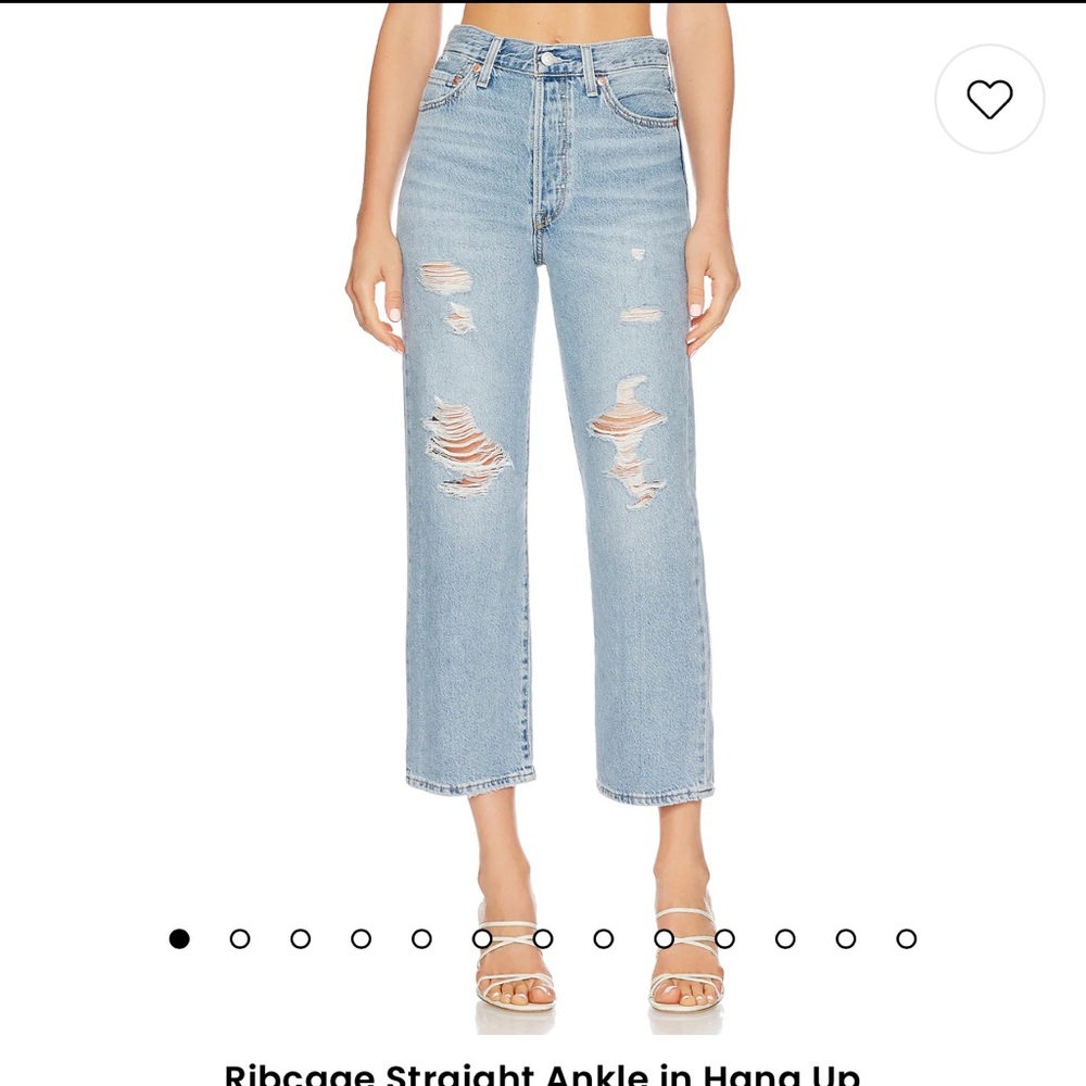 Levi’s Premium Denim jeans NWOT revolve Ribcage Straight Ankle in Hang Up